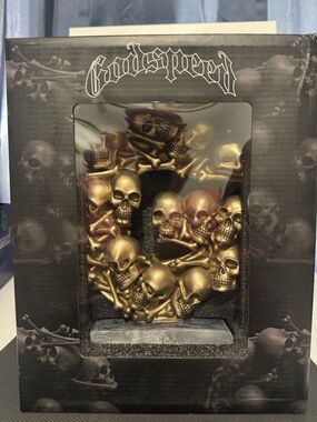 Godspeed Very Rare Discontinued Skull & Bones G Statue/Trophie and Original Box